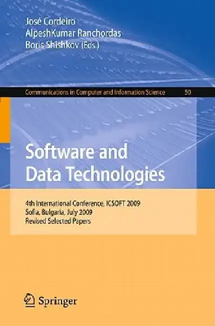 Cover of Software and Data Technologies