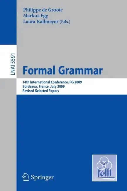 Cover of Formal Grammar