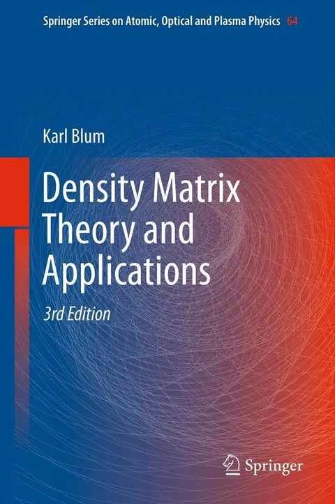 Cover of Density Matrix Theory and Applications