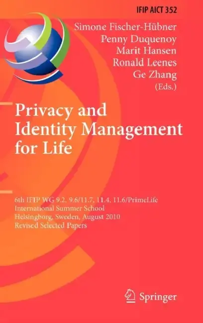 Cover of Privacy and Identity Management for Life