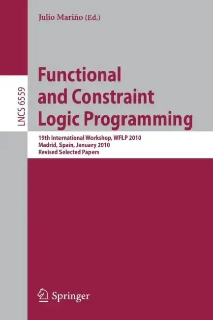 Cover of Functional and Constraint Logic Programming