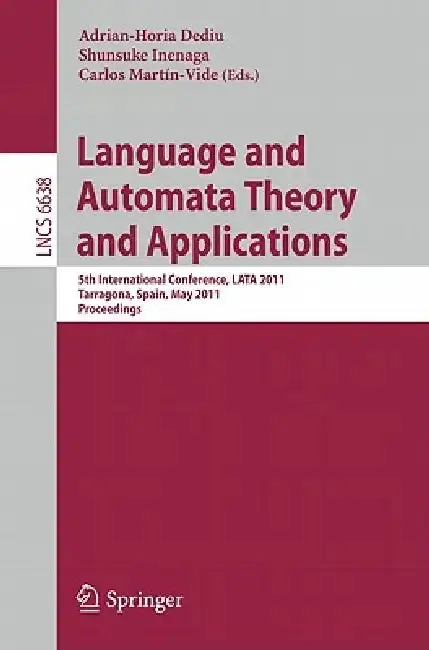 Cover of Language and Automata Theory and Applications
