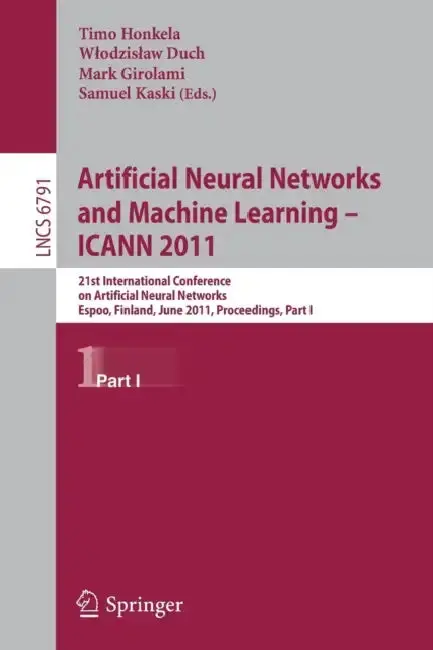 Cover of Artificial Neural Networks and Machine Learning