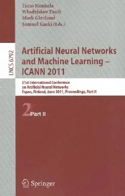 Cover of Artificial Neural Networks and Machine Learning