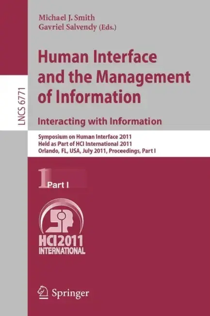 Cover of Human Interface and the Management of Information. Interacting with Information