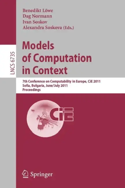Cover of Models of Computation in Context