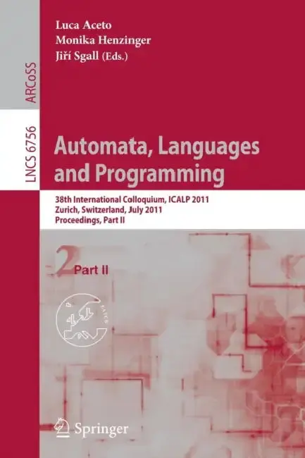 Cover of Automata, Languages and Programming