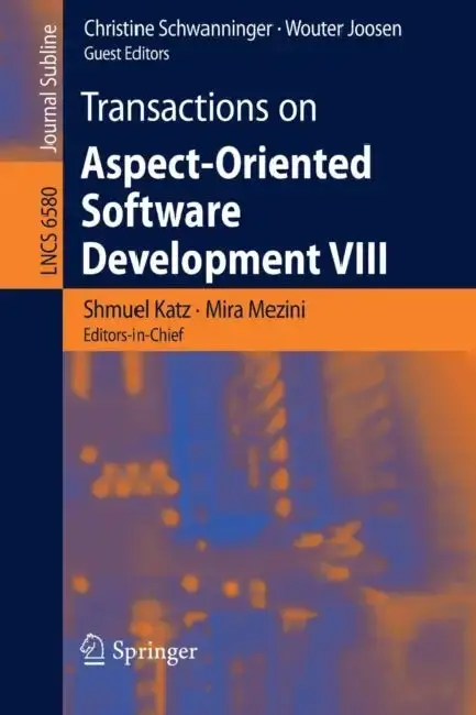 Cover of Transactions on Aspect-Oriented Software Development VIII