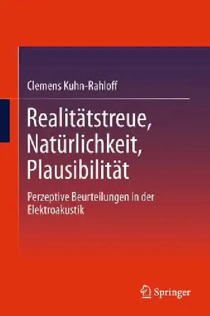 Cover of Realitätstreue, Natürlichkeit, Plausibilität