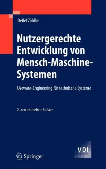 Cover of Nutzergerechte Entwicklung Von Mensch-Maschine-Systemen