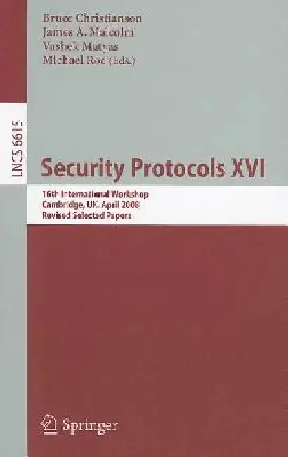 Cover of Security Protocols XVI
