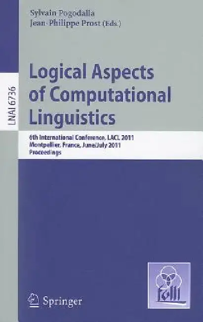 Cover of Logical Aspects of Computational Linguistics