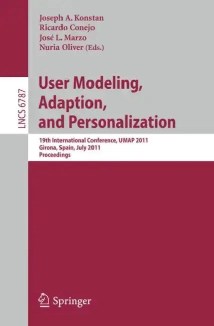 Cover of User Modeling, Adaptation and Personalization