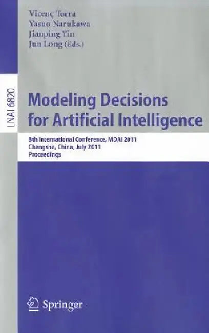 Cover of Modeling Decision for Artificial Intelligence