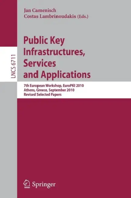 Cover of Public Key Infrastructures, Services and Applications