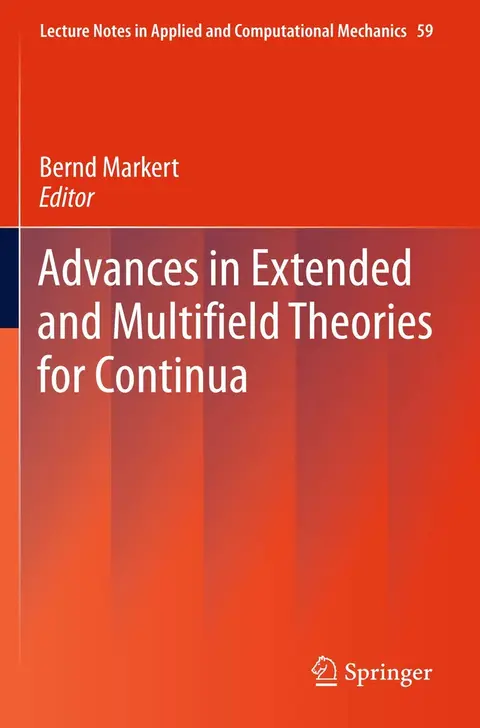 Cover of Advances in Extended and Multifield Theories for Continua