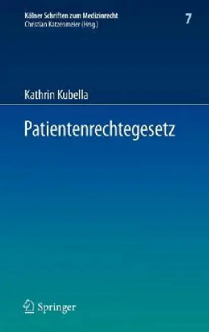 Cover of Patientenrechtegesetz