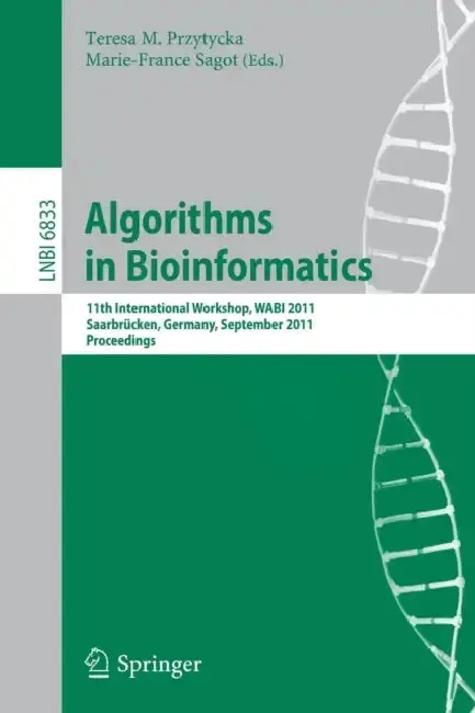 Cover of Algorithms in Bioinformatics