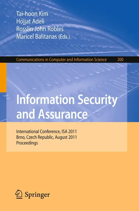 Cover of Information Security and Assurance