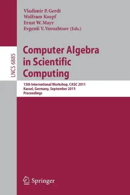 Cover of Computer Algebra in Scientific Computing