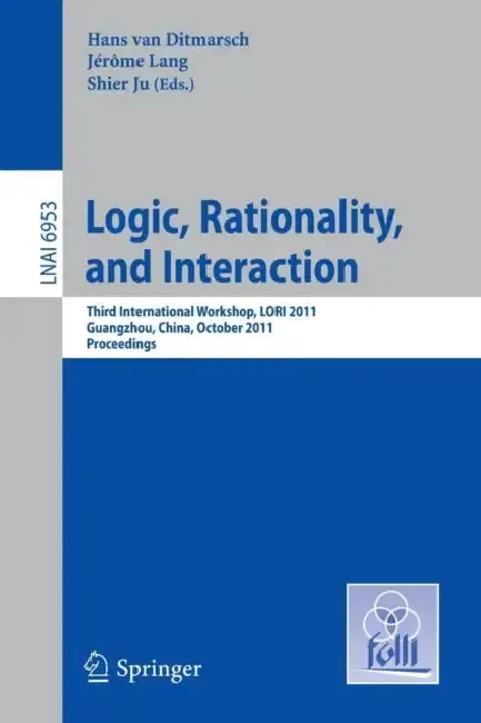 Cover of Logic, Rationality, and Interaction