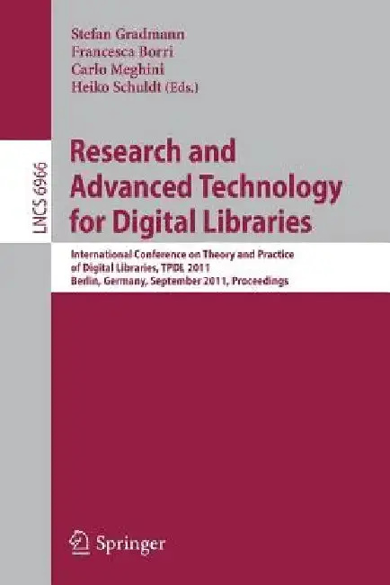 Cover of Research and Advanced Technology for Digital Libraries