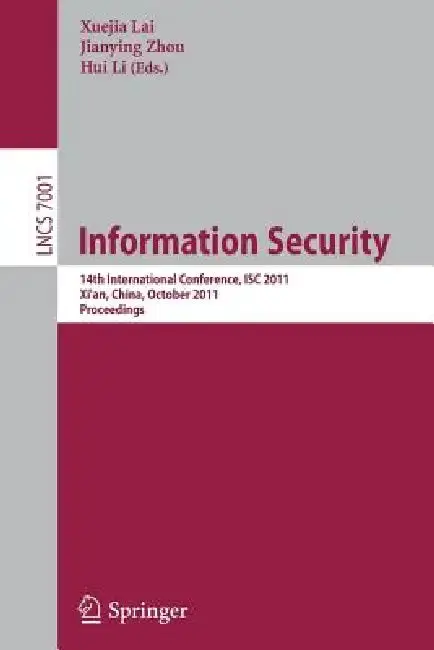 Cover of Information Security
