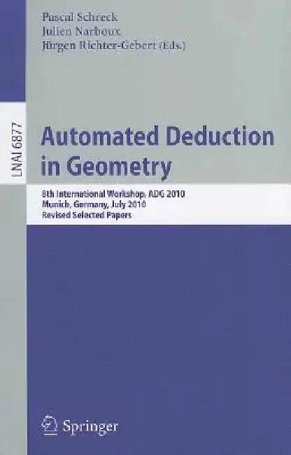 Cover of Automated Deduction in Geometry