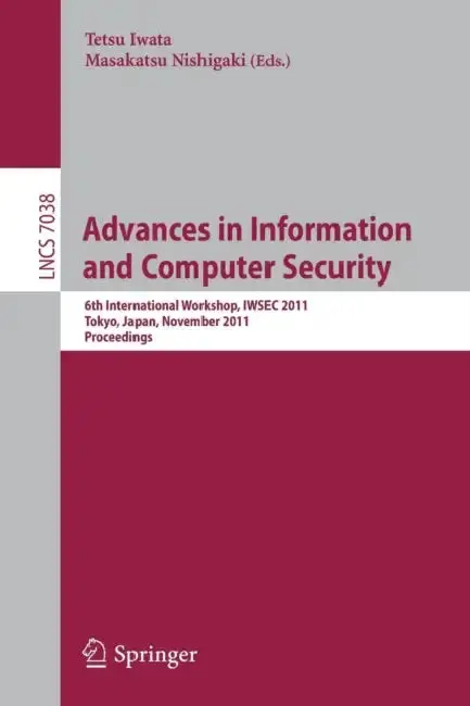 Cover of Advances in Information and Computer Security