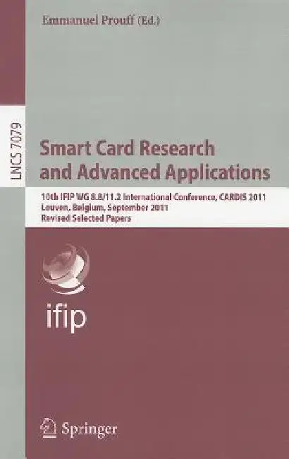 Cover of Smart Card Research and Advanced Applications