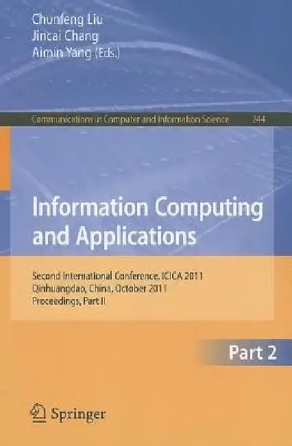 Cover of Information Computing and Applications, Part 2