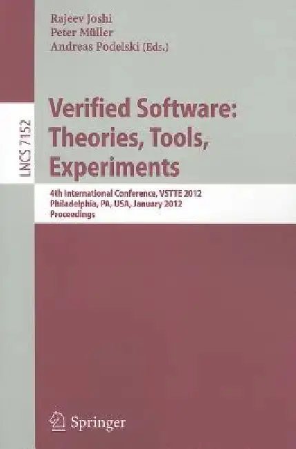 Cover of Verified Software