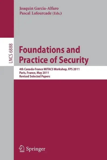 Cover of Foundations and Practice of Security