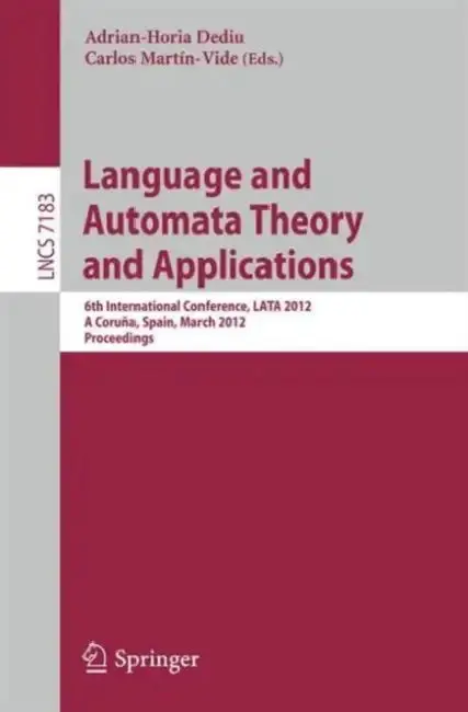 Cover of Language and Automata Theory and Applications