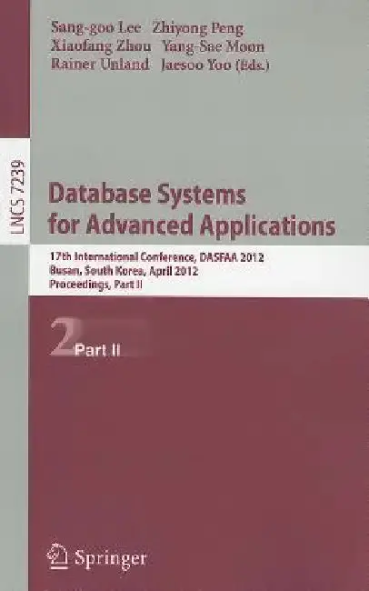 Cover of Database Systems for Advanced Applications