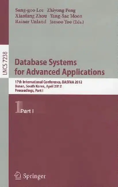 Cover of Database Systems for Advanced Applications