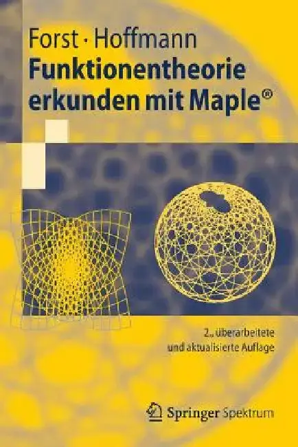Cover of Funktionentheorie Erkunden Mit Maple