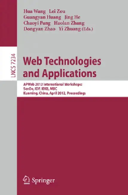 Cover of Web Technologies and Applications