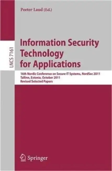 Cover of Information Security Technology for Applications