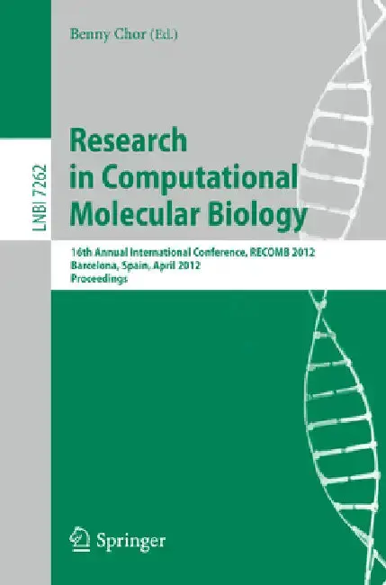 Cover of Research in Computational Molecular Biology