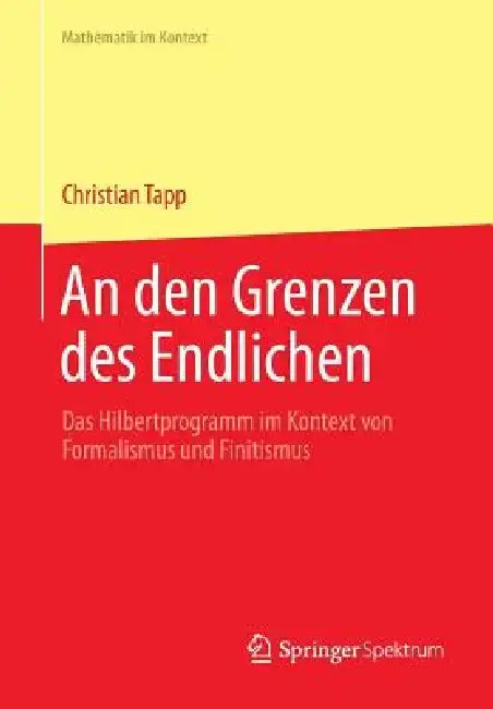 Cover of An Den Grenzen Des Endlichen