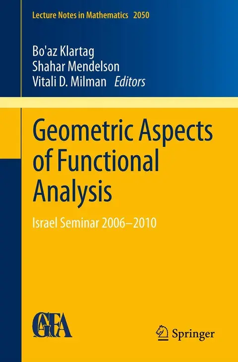 Cover of Geometric Aspects of Functional Analysis