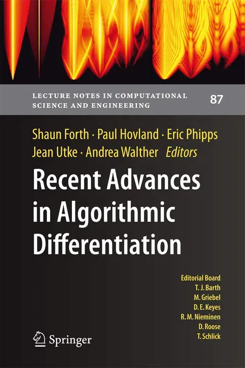 Cover of Recent Advances in Algorithmic Differentiation