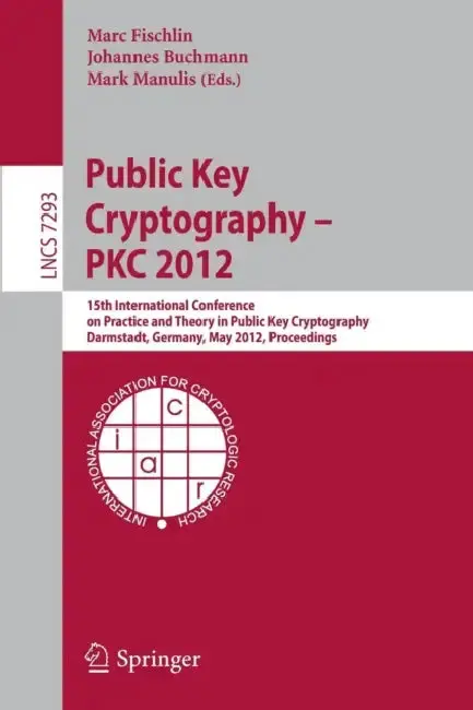 Cover of Public Key Cryptography - PKC 2012