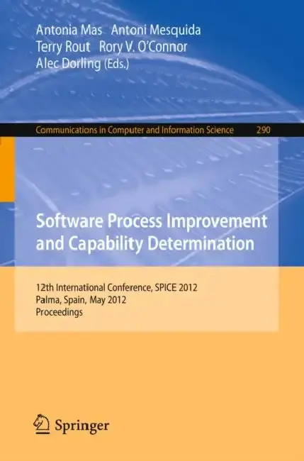 Cover of Software Process Improvement and Capability Determination