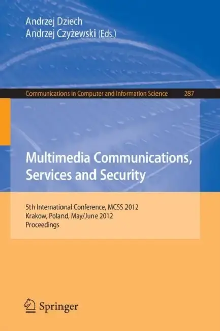 Cover of Multimedia Communications, Services and Security