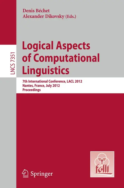 Cover of Logical Aspects of Computational Linguistics