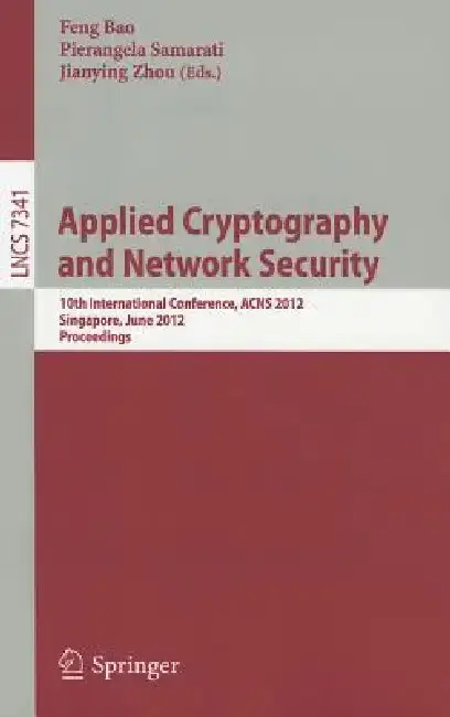 Cover of Applied Cryptography and Network Security