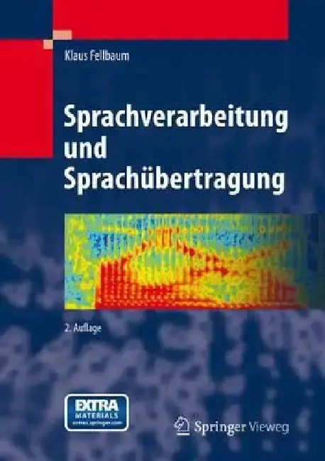Cover of Sprachverarbeitung Und Sprachübertragung