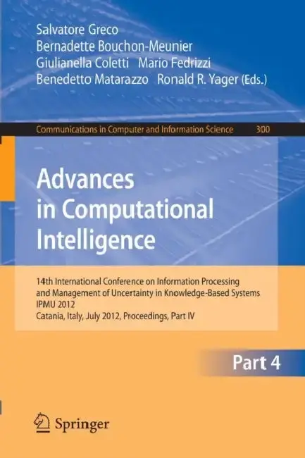 Cover of Advances in Computational Intelligence, Part IV